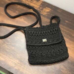 The Sak - Black Crochet Crossbody